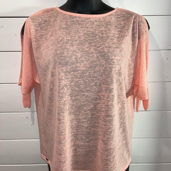 🩷 LISETTE L Montréal Coral Tie-Sleeve Top – L/XL (No Tag, Refer to Measurements) - Picture 3 of 10
